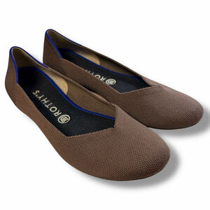 Rothy’s Women’s Size 10 Brown Knit Flats Pointed Toe Comfort Shoes